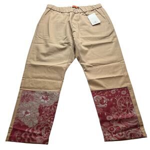 11-79 BARENA Men's Pantalone Arenga Tan/Red Size 50